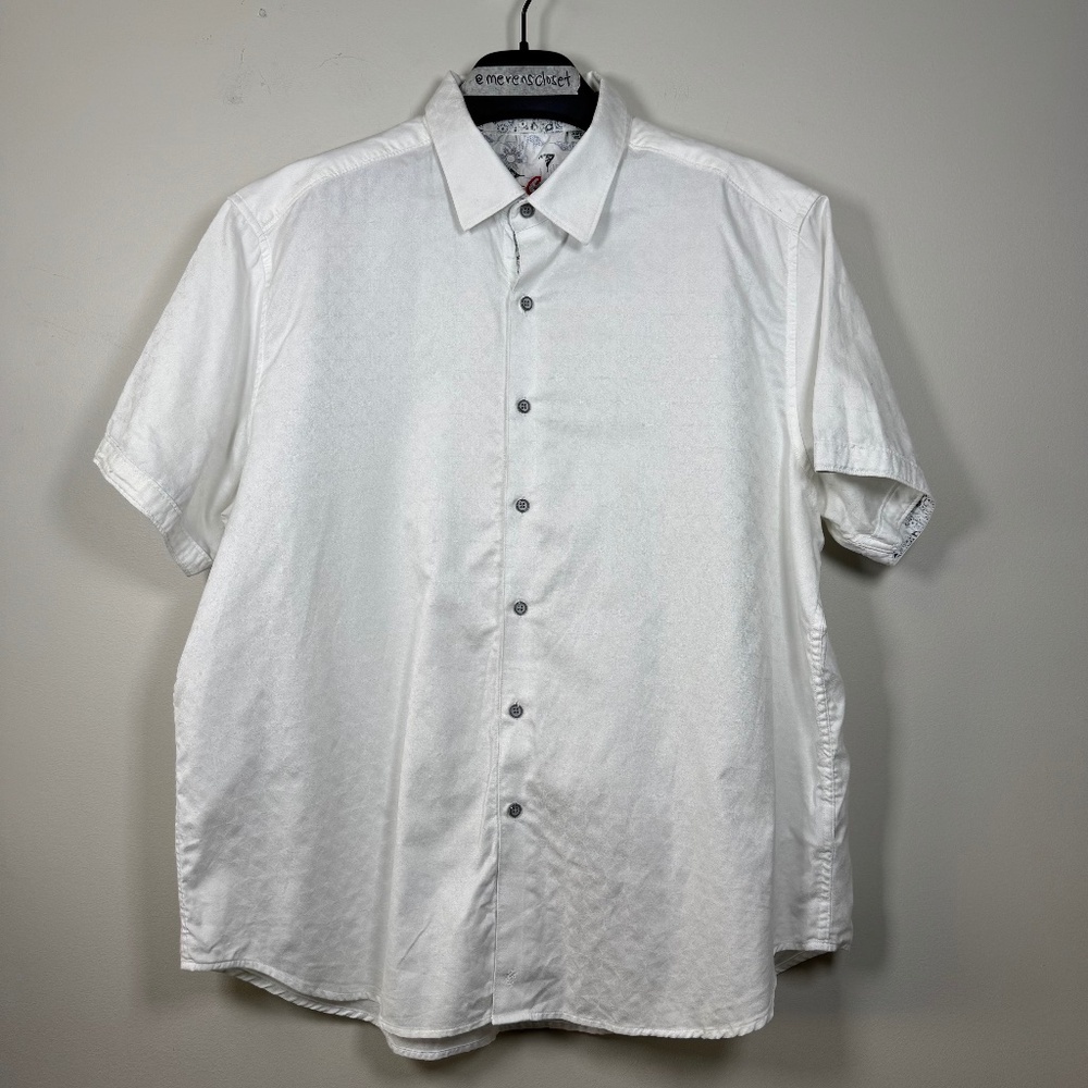 Robert Graham White Short Sleeve Shirt